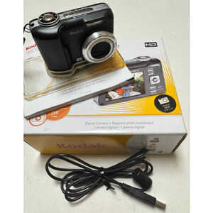 Kodak EasyShare Z1485 IS Digital Camera Black 14 MP w/ box & manual
